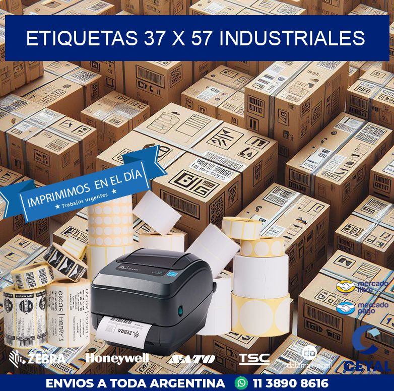 ETIQUETAS 37 x 57 INDUSTRIALES