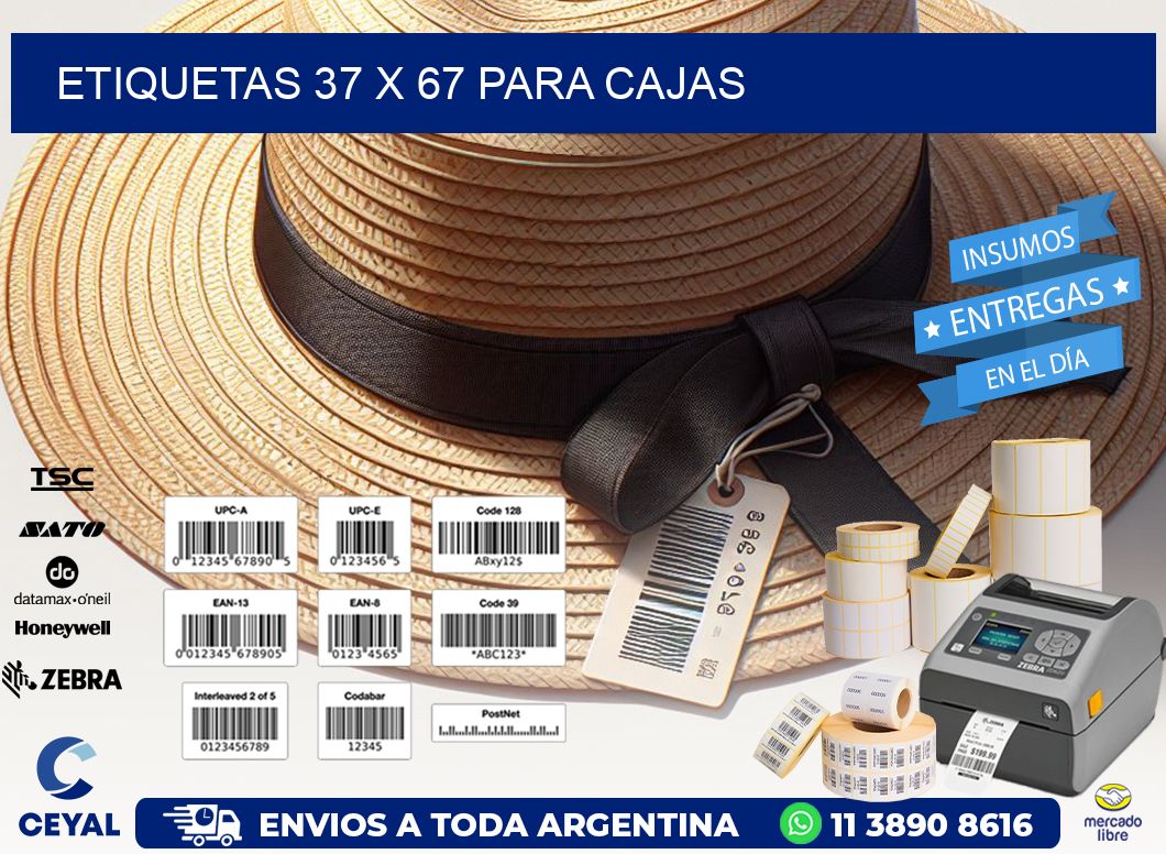 ETIQUETAS 37 x 67 PARA CAJAS