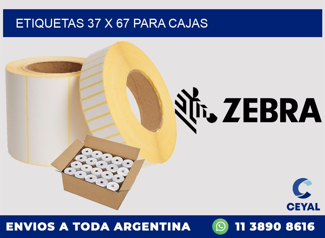 ETIQUETAS 37 x 67 PARA CAJAS