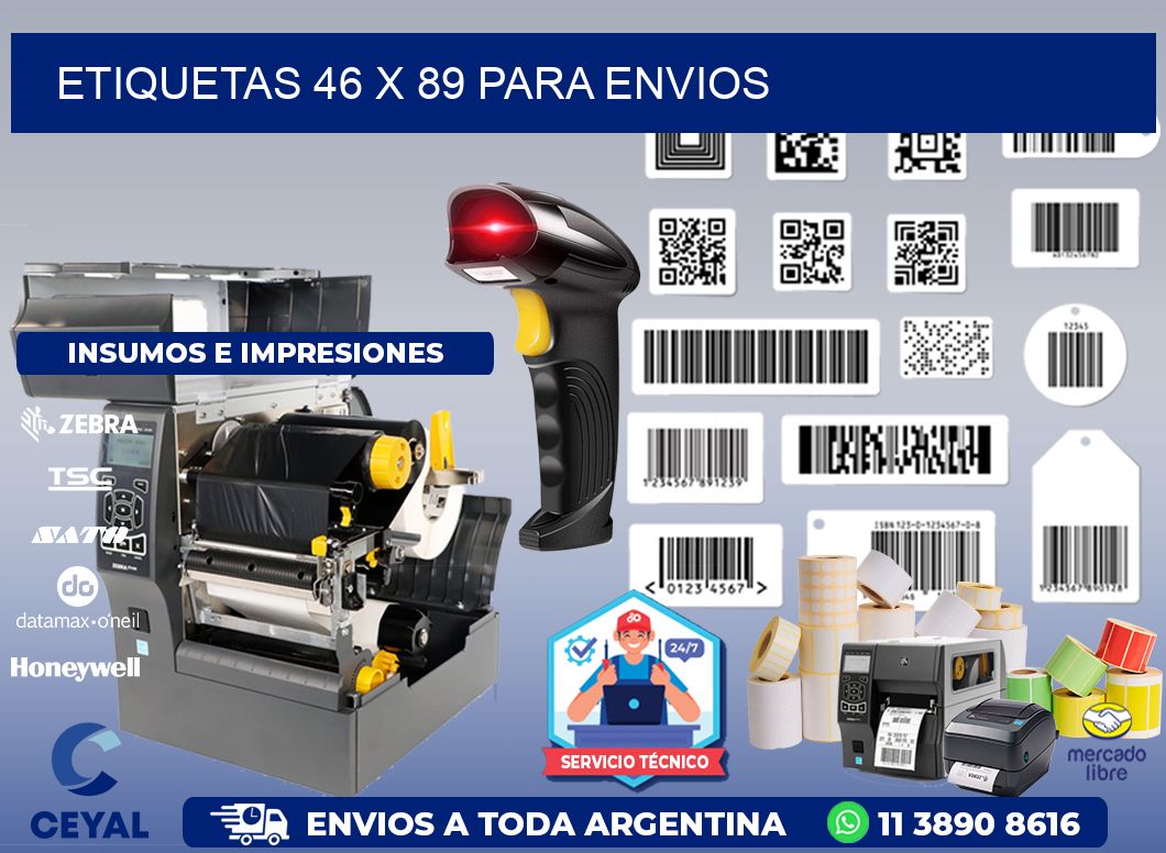 ETIQUETAS 46 x 89 PARA ENVIOS