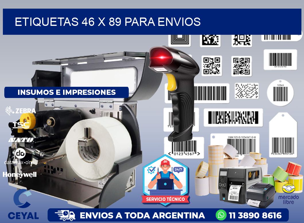ETIQUETAS 46 x 89 PARA ENVIOS