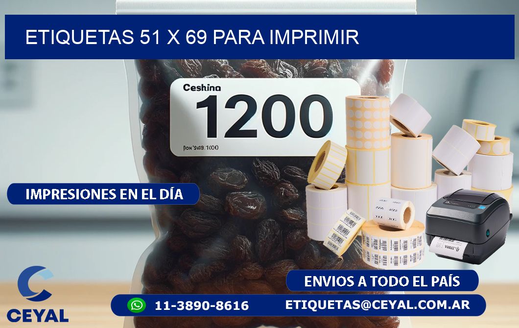 ETIQUETAS 51 x 69 PARA IMPRIMIR
