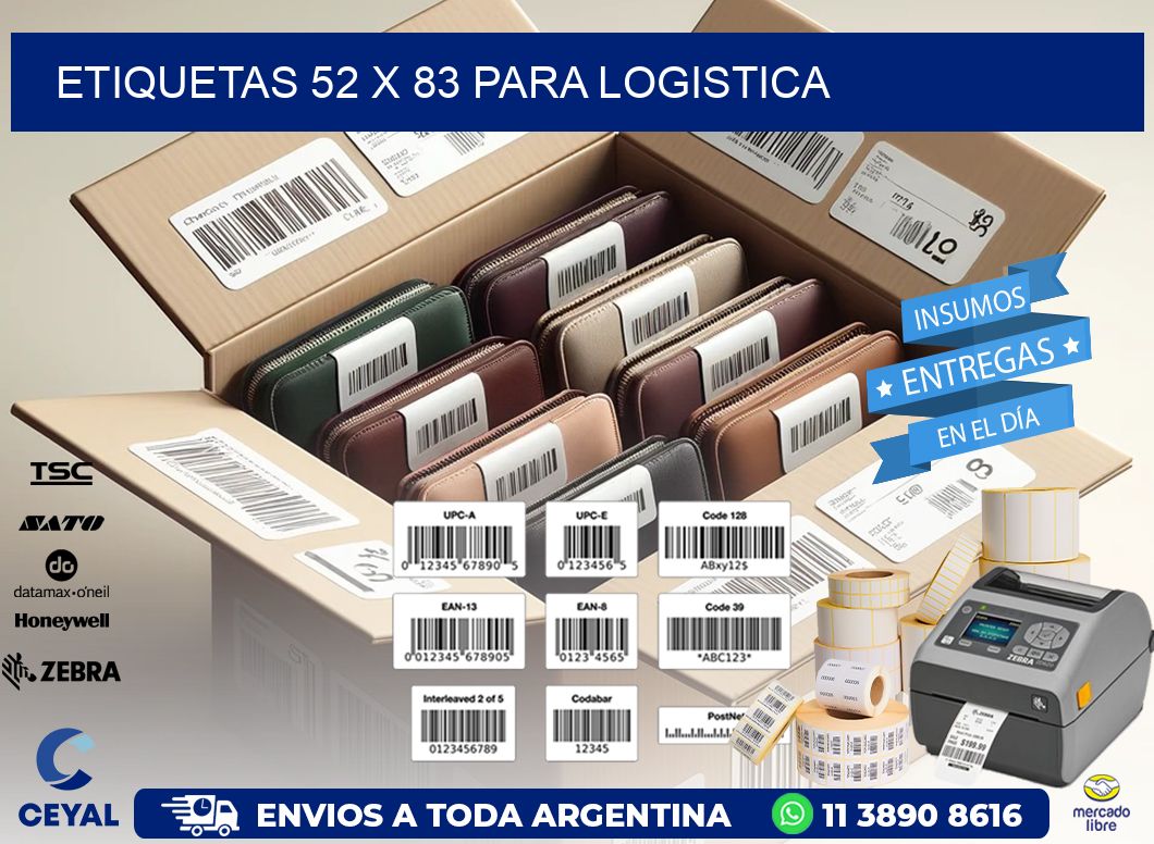 ETIQUETAS 52 x 83 PARA LOGISTICA
