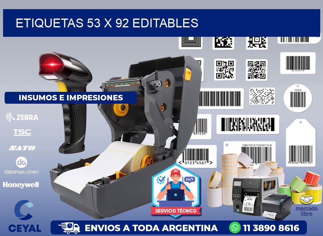 ETIQUETAS 53 x 92 EDITABLES