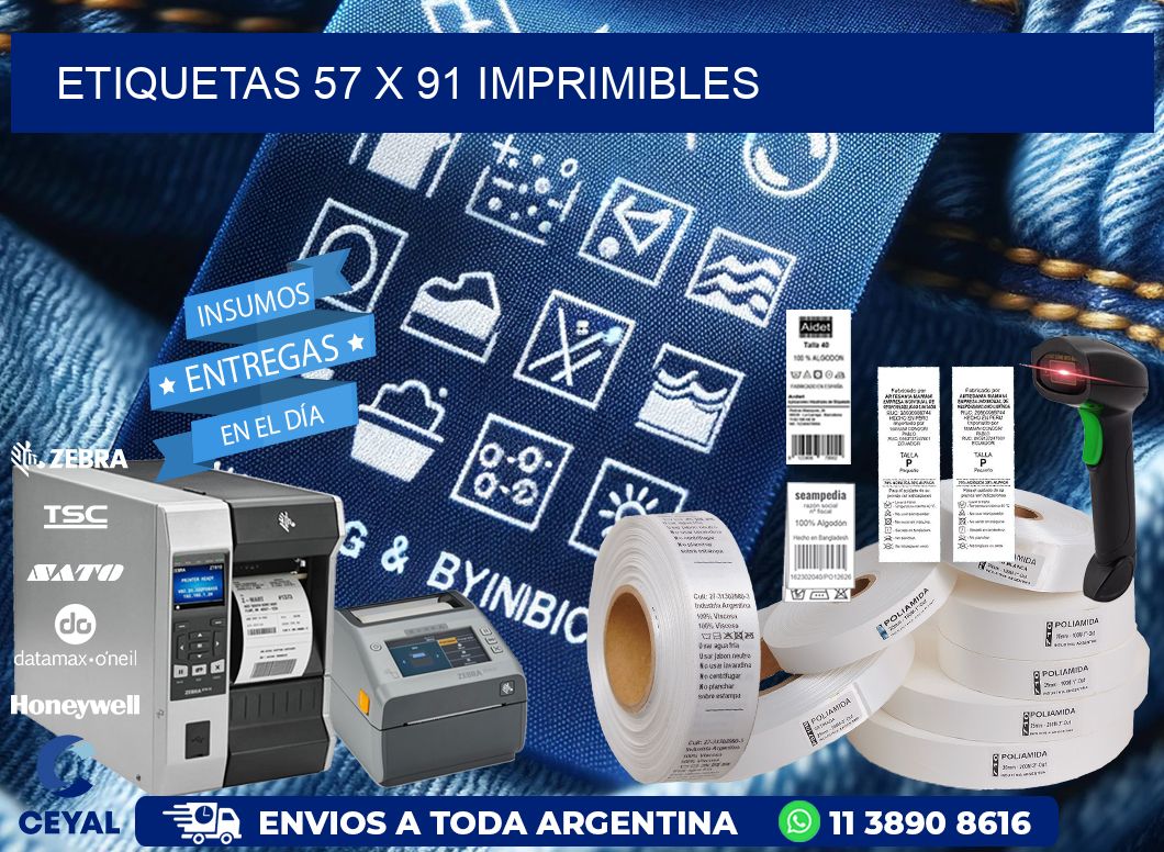ETIQUETAS 57 x 91 IMPRIMIBLES