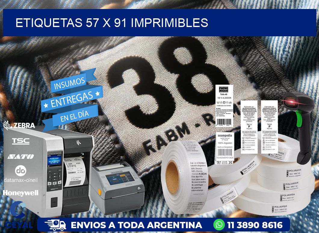 ETIQUETAS 57 x 91 IMPRIMIBLES