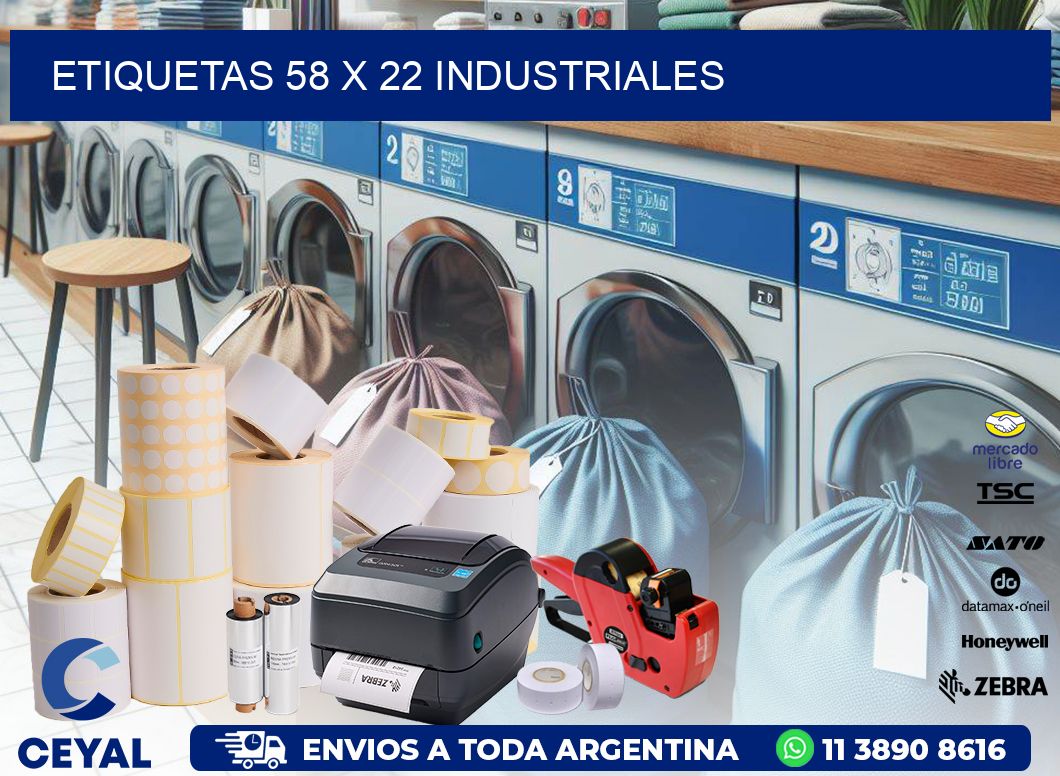 ETIQUETAS 58 x 22 INDUSTRIALES