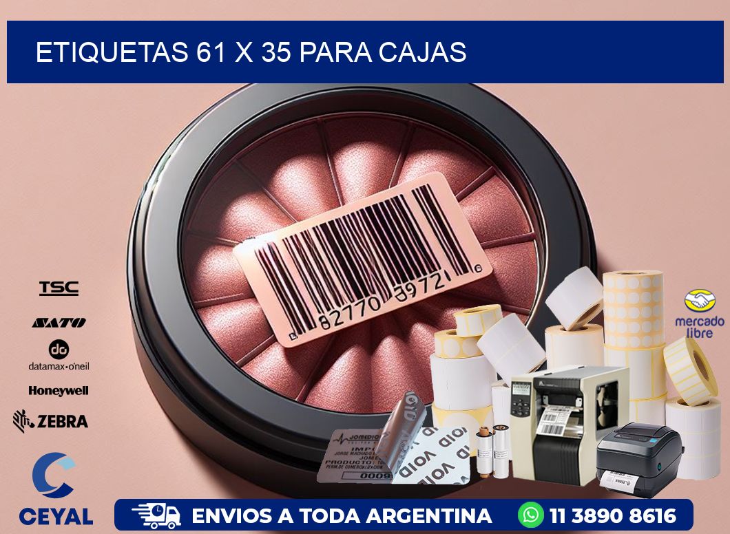 ETIQUETAS 61 x 35 PARA CAJAS