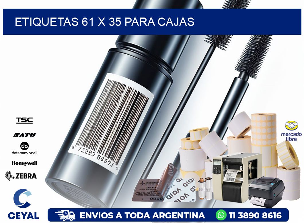 ETIQUETAS 61 x 35 PARA CAJAS