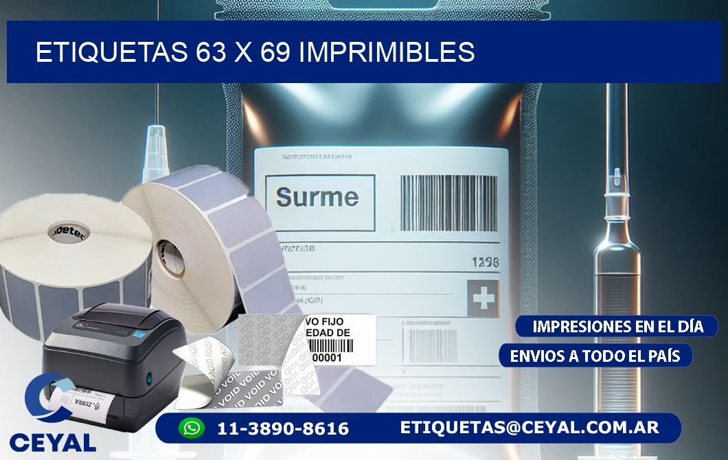 ETIQUETAS 63 x 69 IMPRIMIBLES