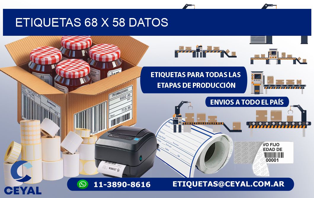ETIQUETAS 68 x 58 DATOS