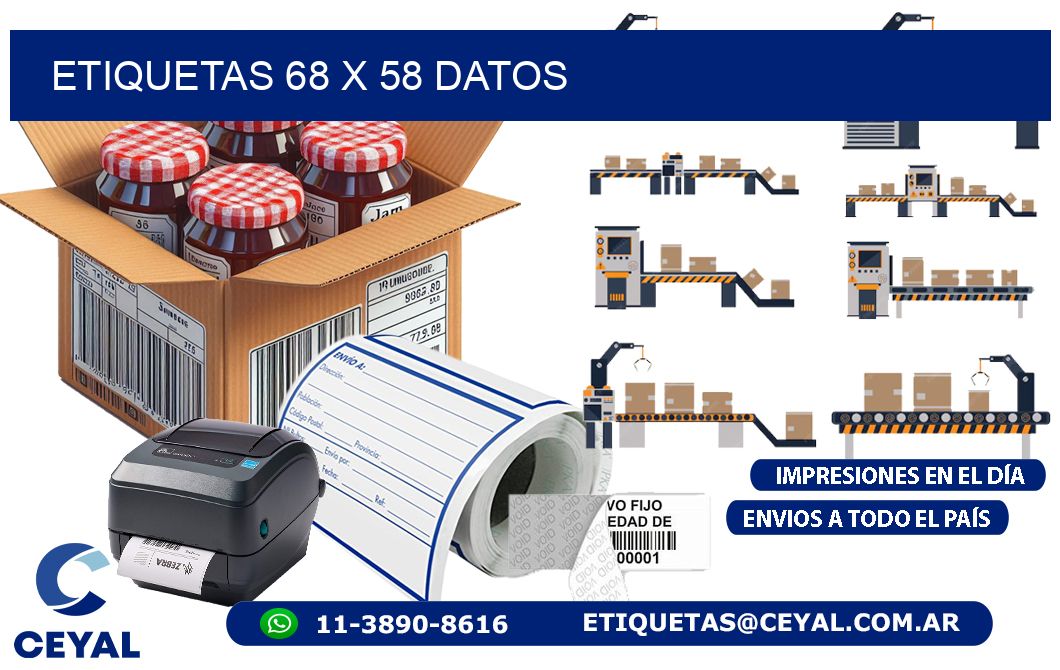 ETIQUETAS 68 x 58 DATOS