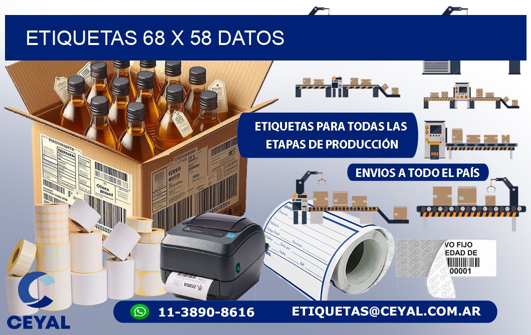 ETIQUETAS 68 x 58 DATOS