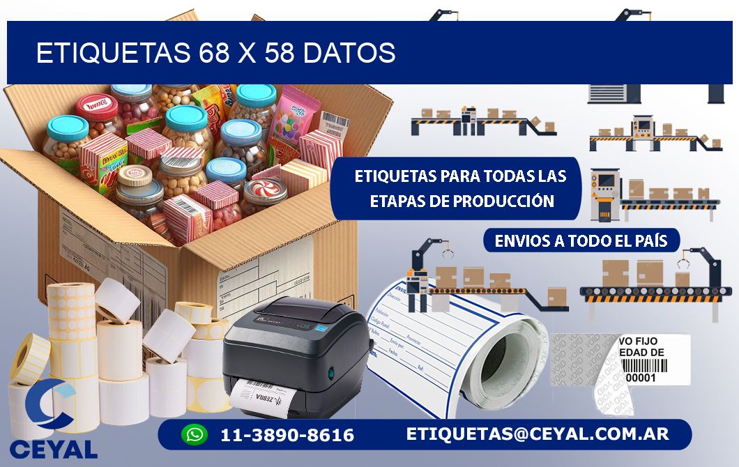 ETIQUETAS 68 x 58 DATOS