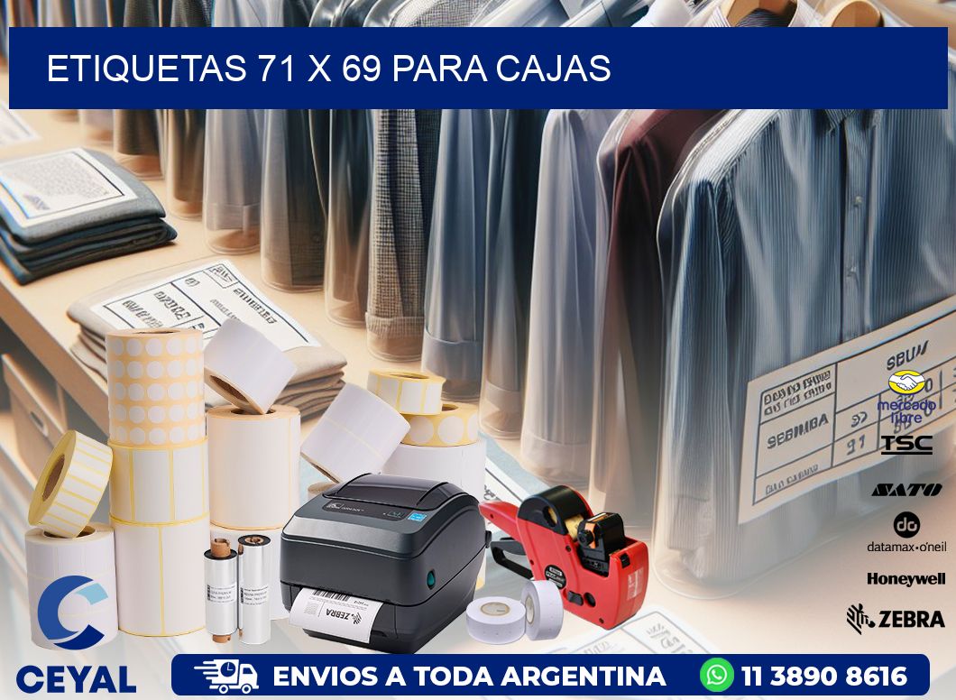 ETIQUETAS 71 x 69 PARA CAJAS