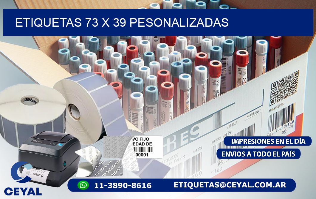 ETIQUETAS 73 x 39 PESONALIZADAS