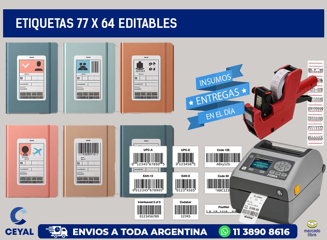 ETIQUETAS 77 x 64 EDITABLES