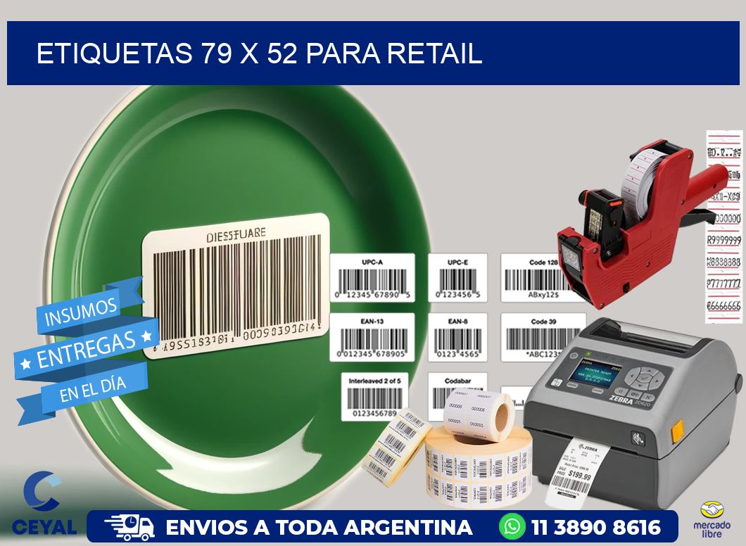 ETIQUETAS 79 x 52 PARA RETAIL