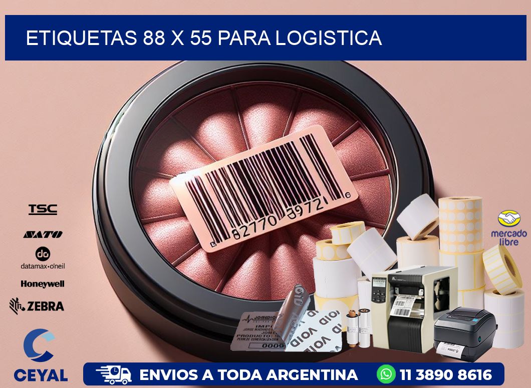 ETIQUETAS 88 x 55 PARA LOGISTICA