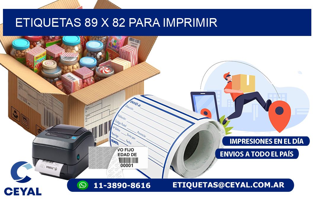 ETIQUETAS 89 x 82 PARA IMPRIMIR
