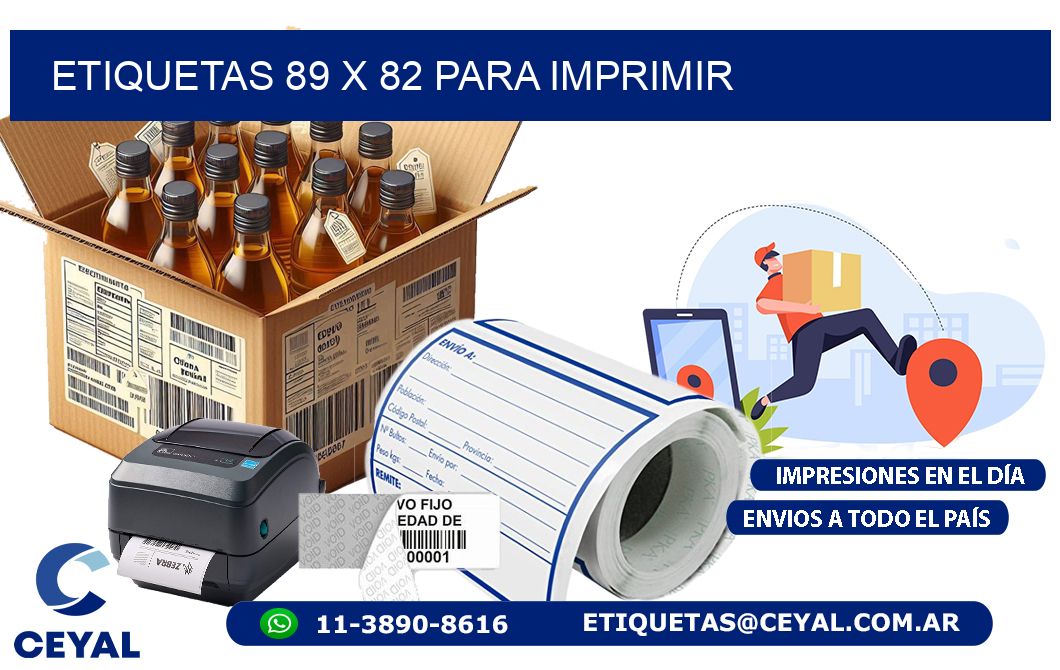ETIQUETAS 89 x 82 PARA IMPRIMIR