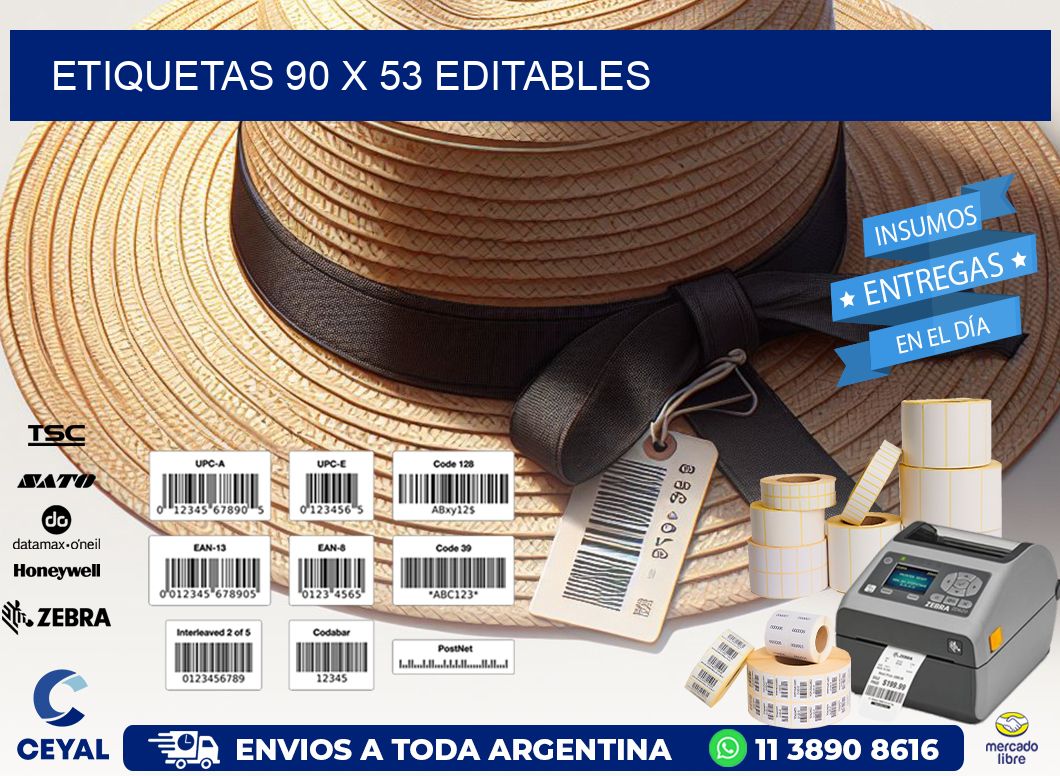 ETIQUETAS 90 x 53 EDITABLES
