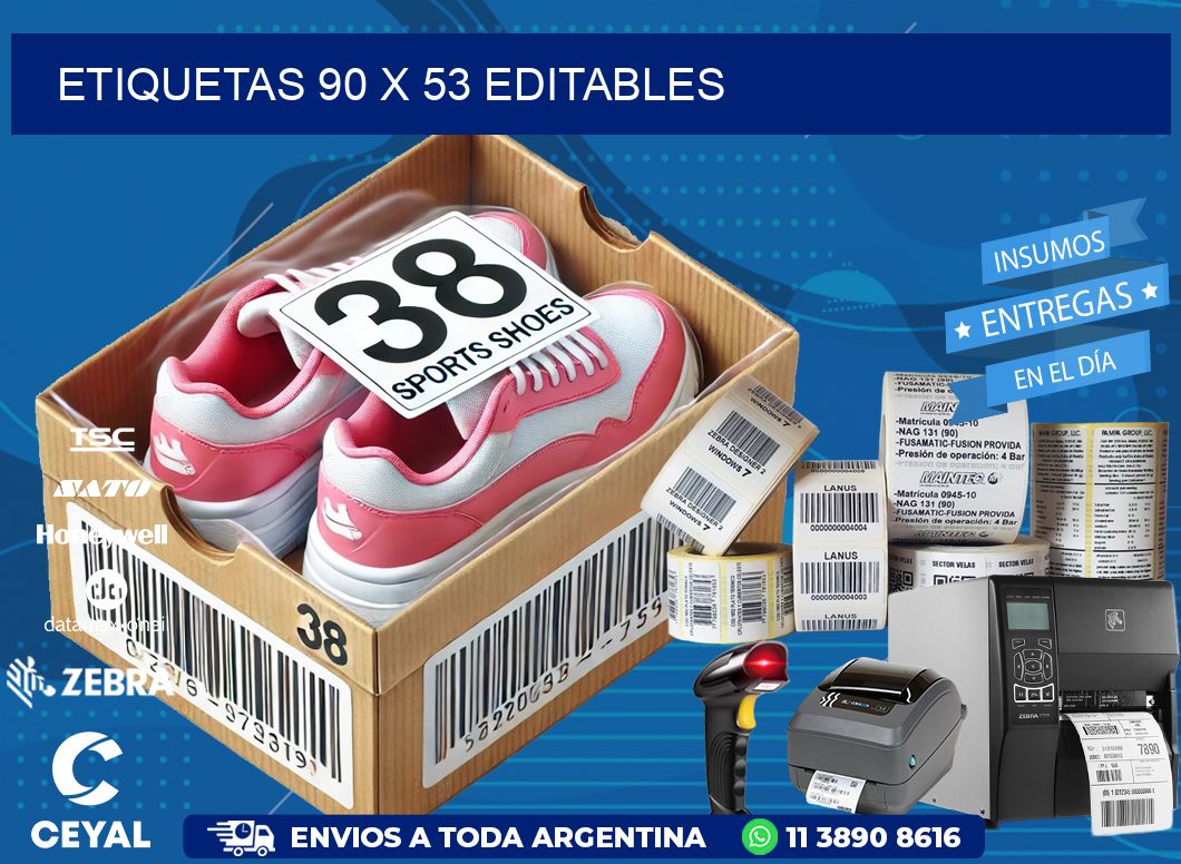 ETIQUETAS 90 x 53 EDITABLES