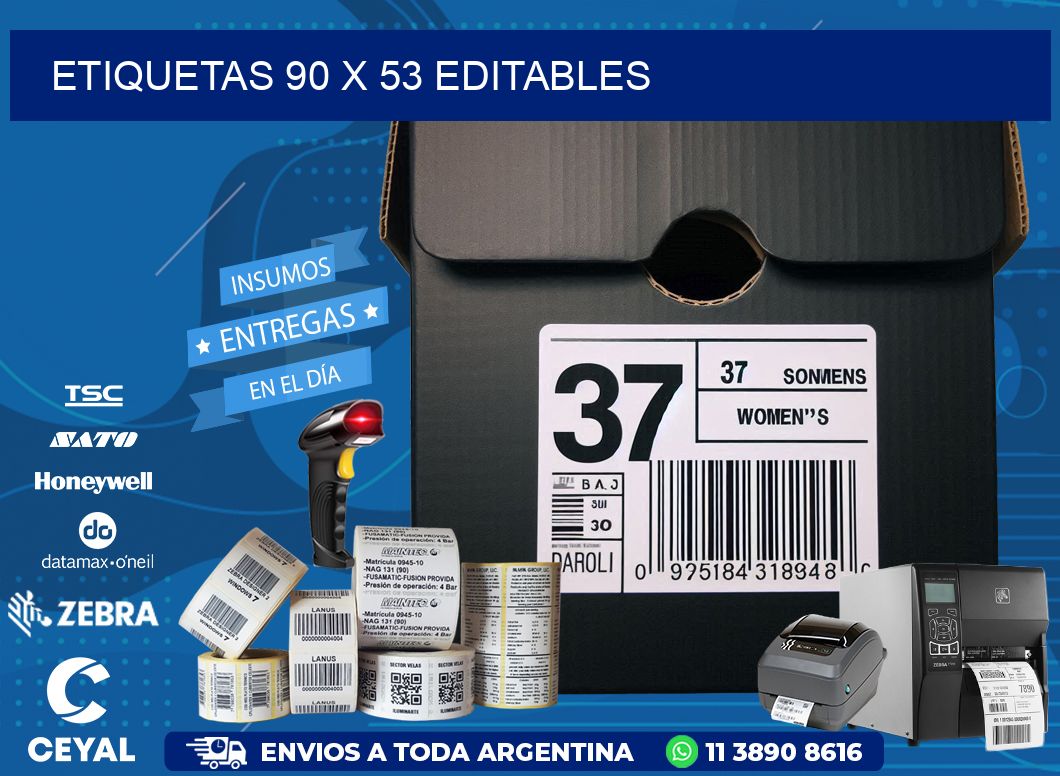 ETIQUETAS 90 x 53 EDITABLES