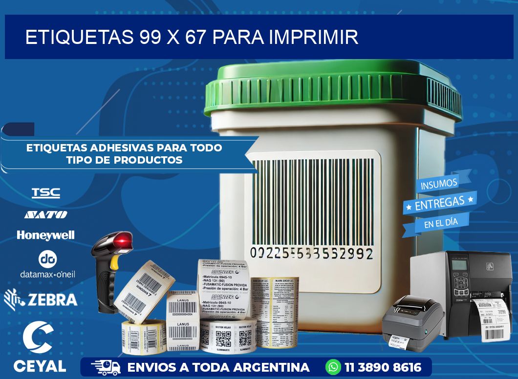 ETIQUETAS 99 x 67 PARA IMPRIMIR