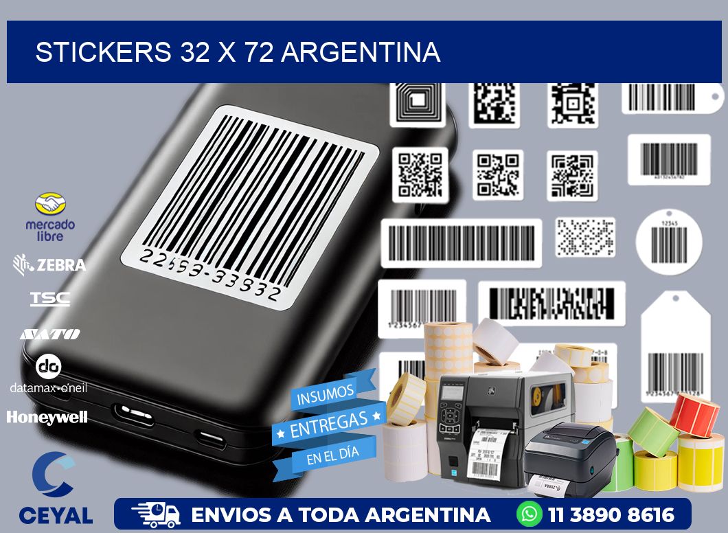 STICKERS 32 x 72 ARGENTINA