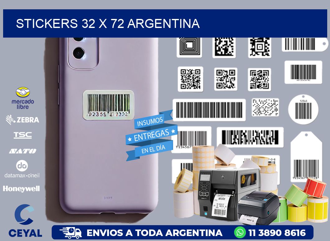 STICKERS 32 x 72 ARGENTINA