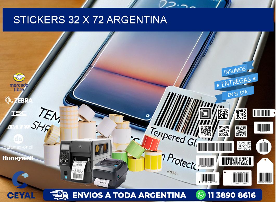 STICKERS 32 x 72 ARGENTINA