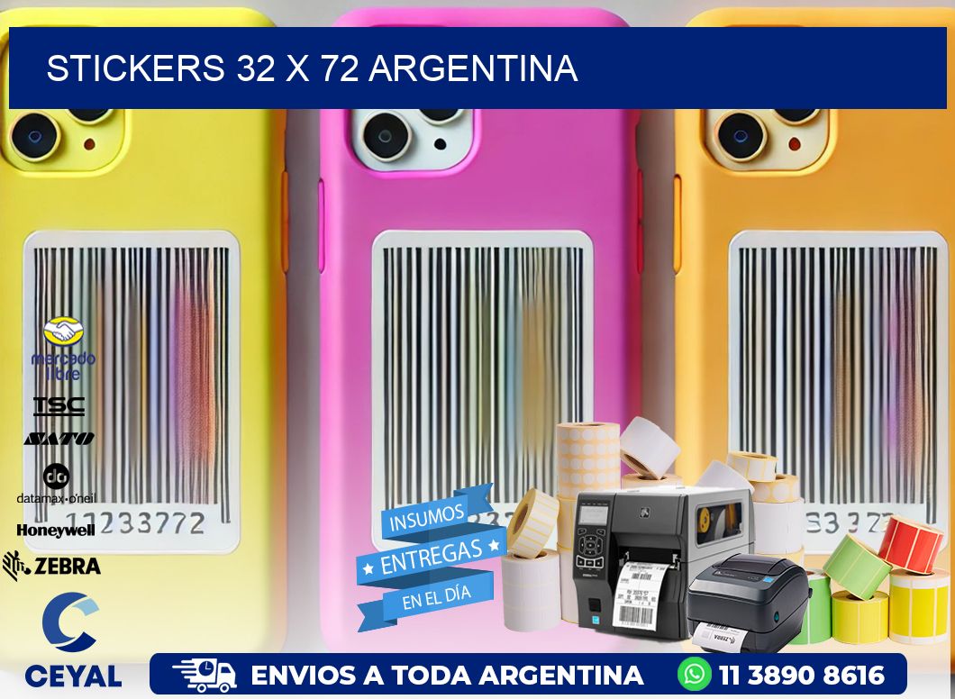 STICKERS 32 x 72 ARGENTINA