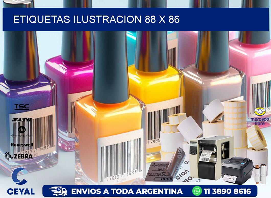 etiquetas ilustracion 88 x 86