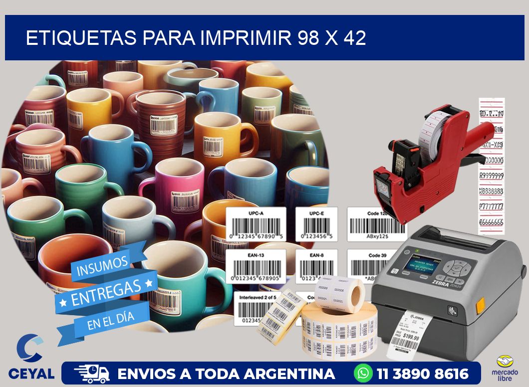 etiquetas para imprimir 98 x 42