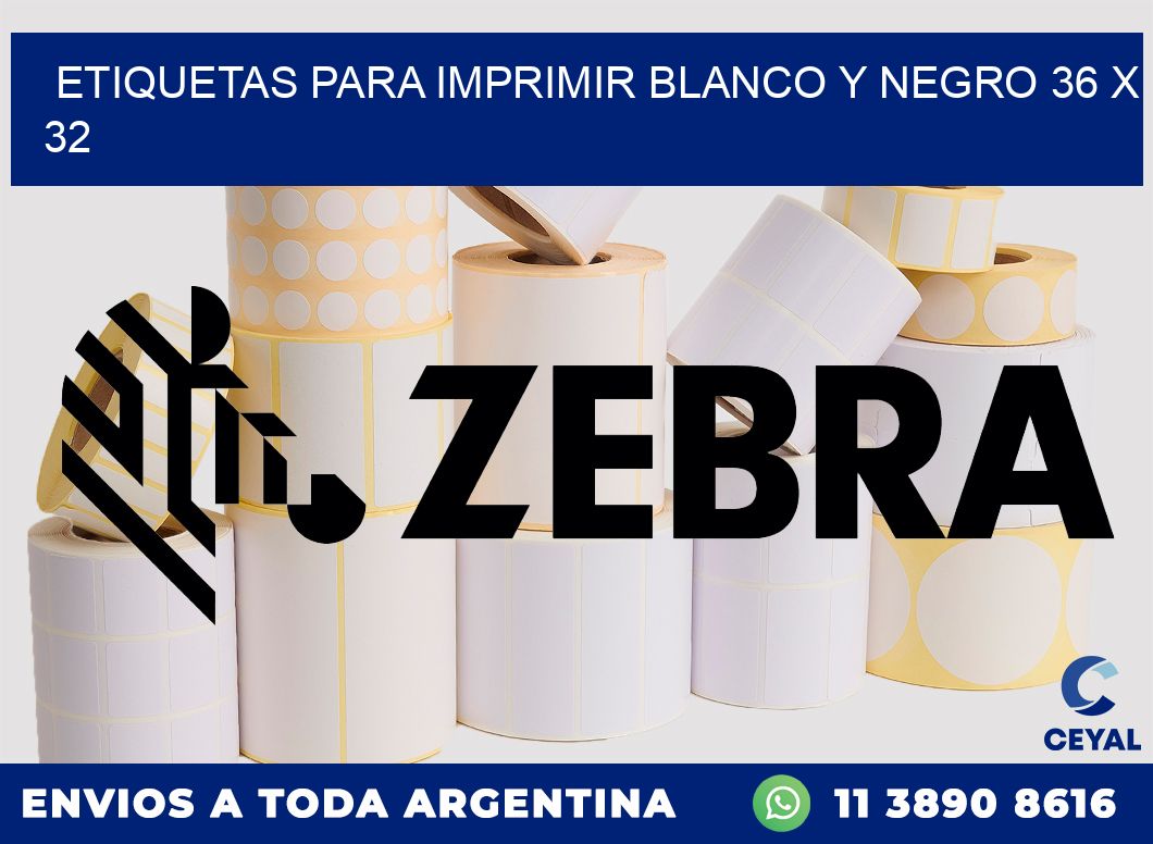 etiquetas para imprimir blanco y negro 36 x 32