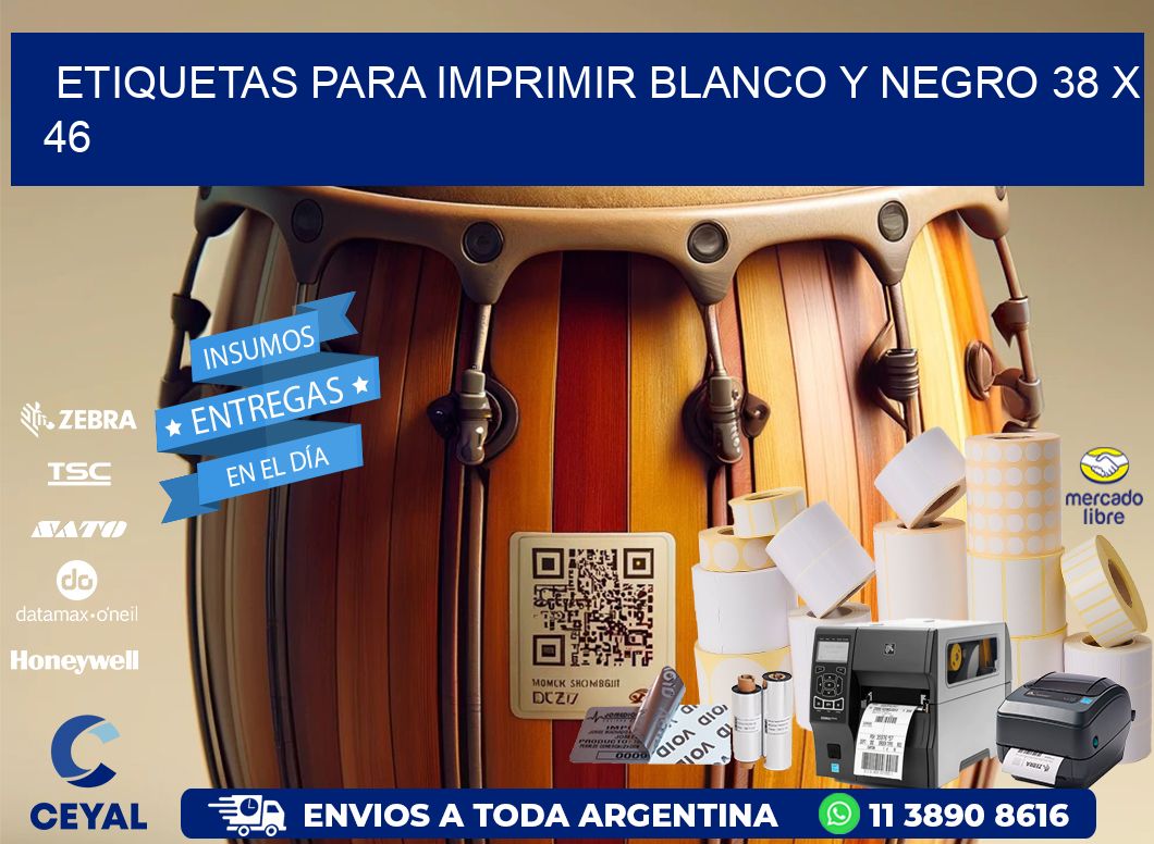 etiquetas para imprimir blanco y negro 38 x 46