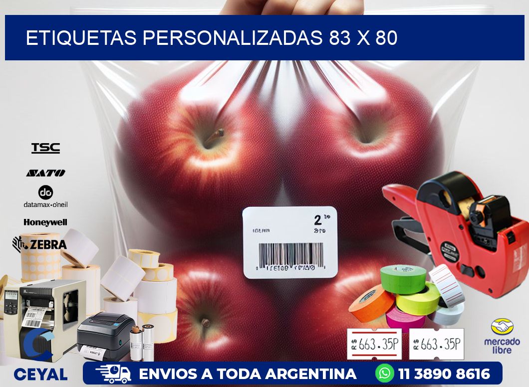 etiquetas personalizadas 83 x 80