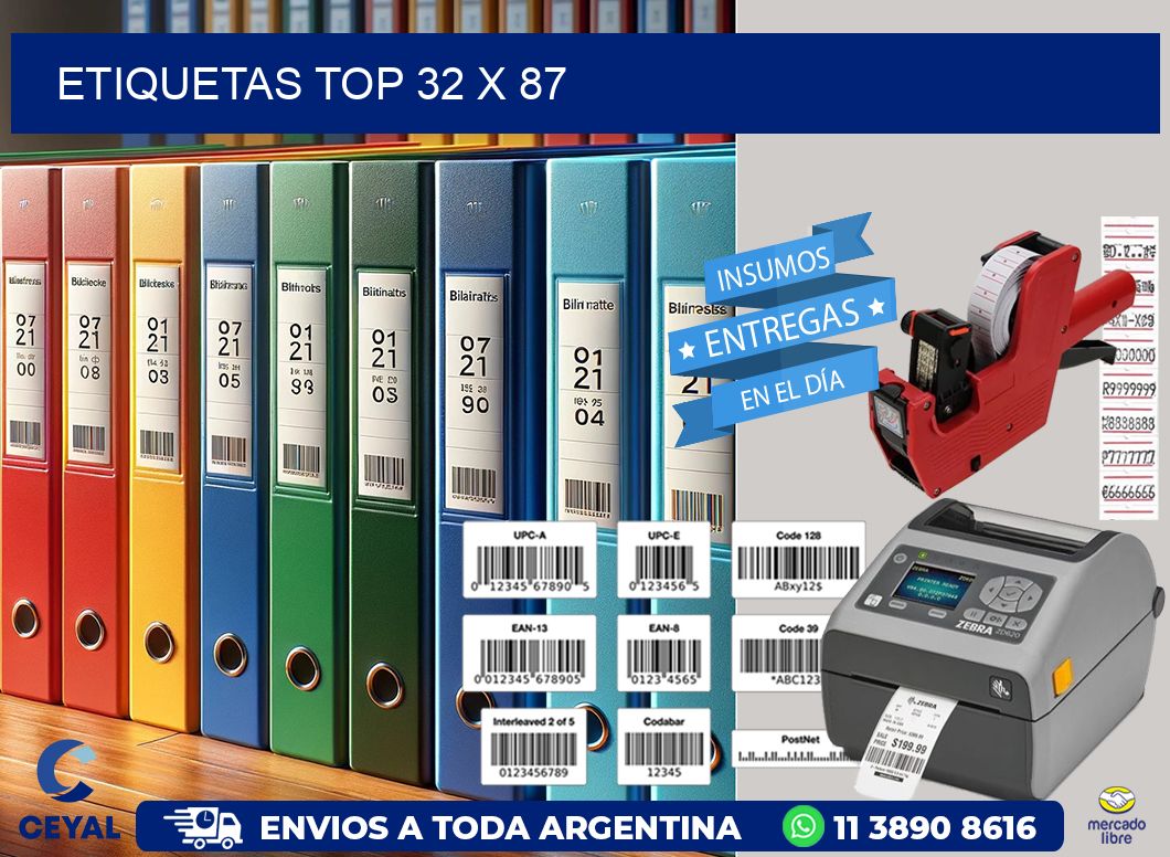 etiquetas top 32 x 87