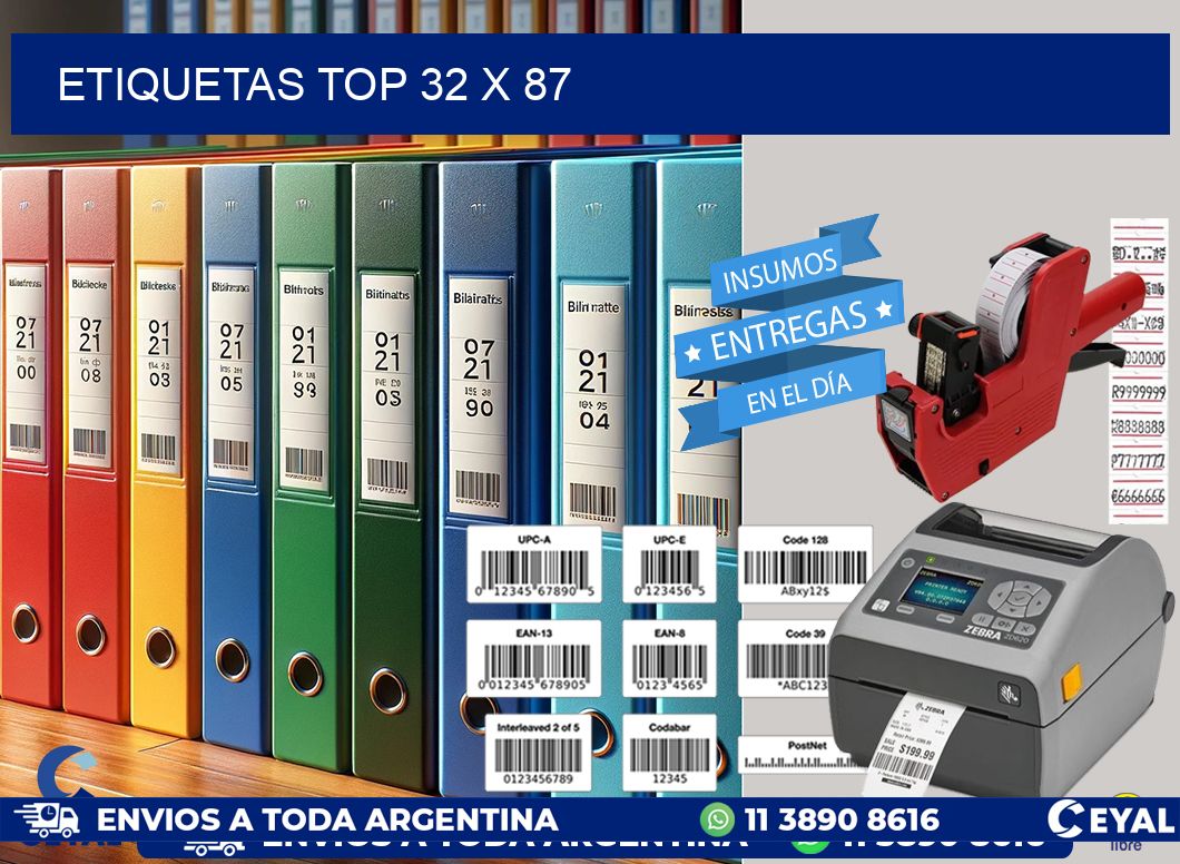 etiquetas top 32 x 87