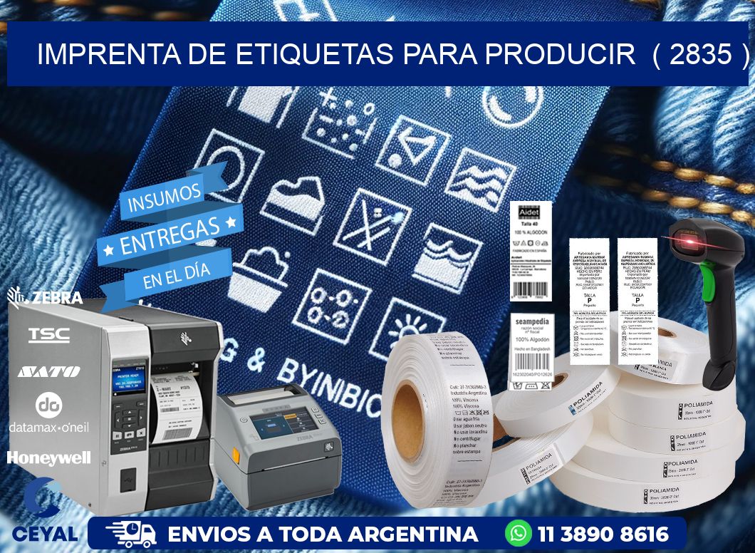 imprenta de etiquetas para producir  ( 2835 )