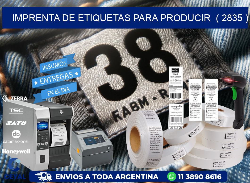 imprenta de etiquetas para producir  ( 2835 )