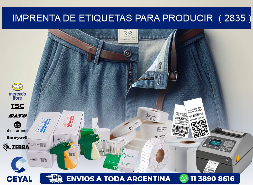 imprenta de etiquetas para producir  ( 2835 )
