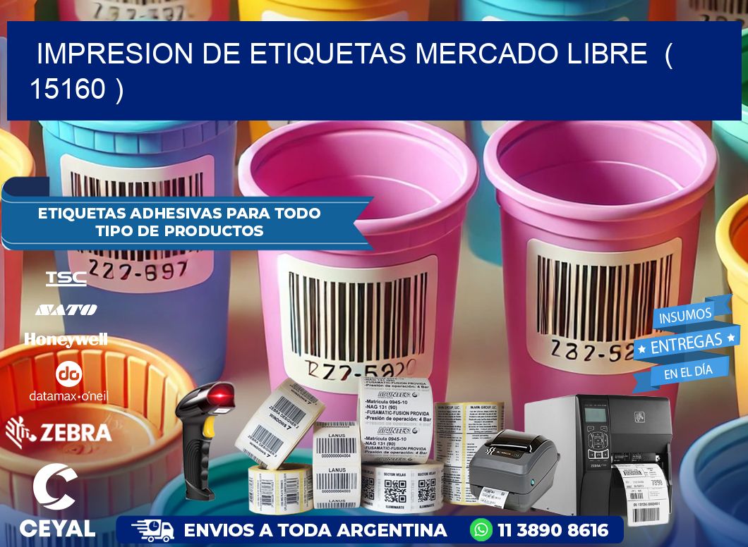 impresion de etiquetas mercado libre  ( 15160 )