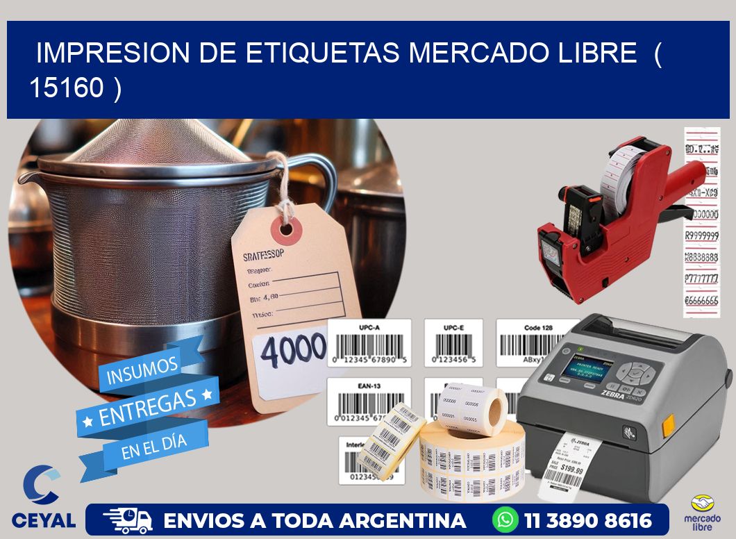 impresion de etiquetas mercado libre  ( 15160 )