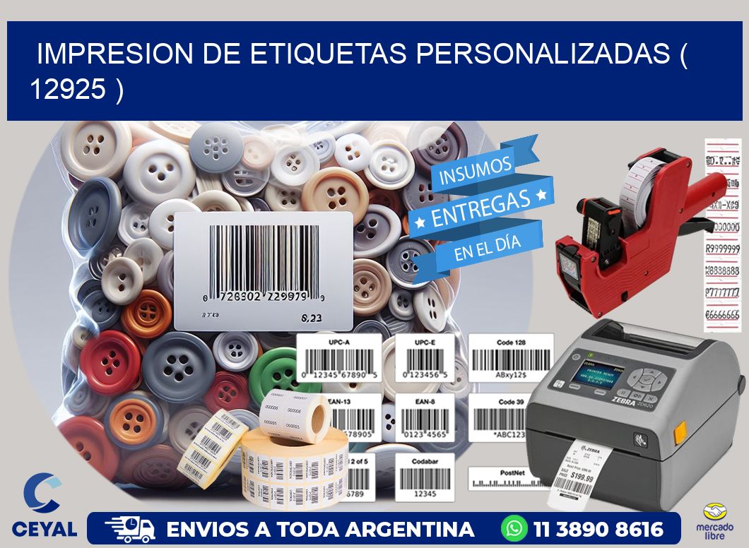 impresion de etiquetas personalizadas ( 12925 )