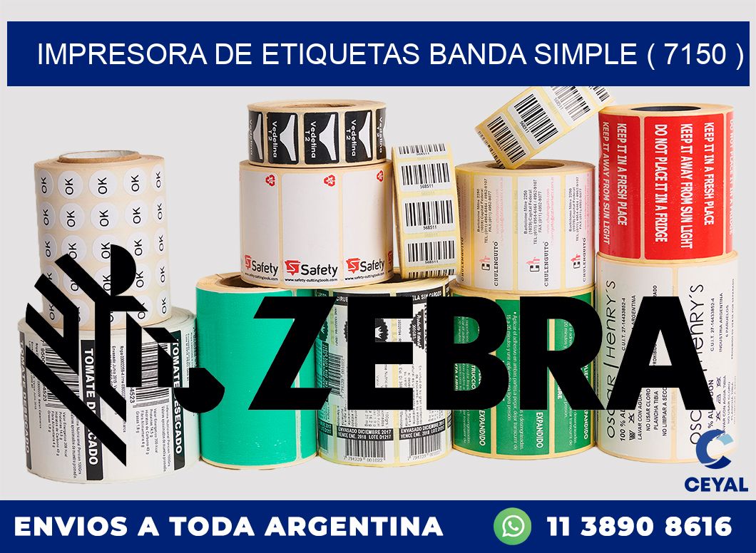 impresora de etiquetas banda simple ( 7150 )