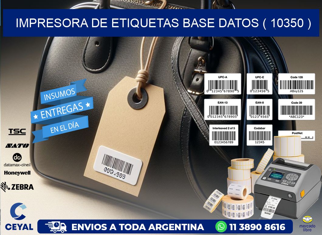 impresora de etiquetas base datos ( 10350 )