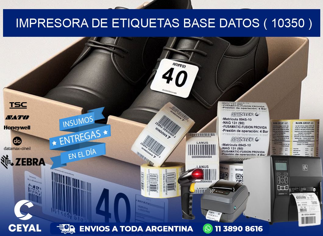 impresora de etiquetas base datos ( 10350 )