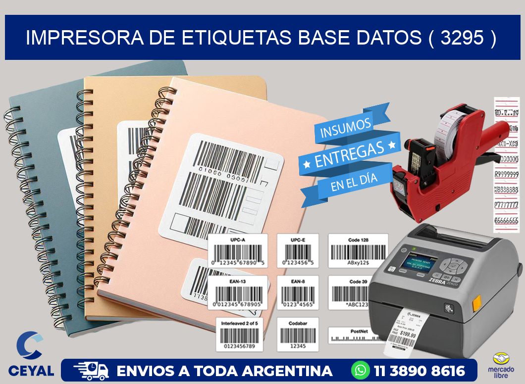 impresora de etiquetas base datos ( 3295 )